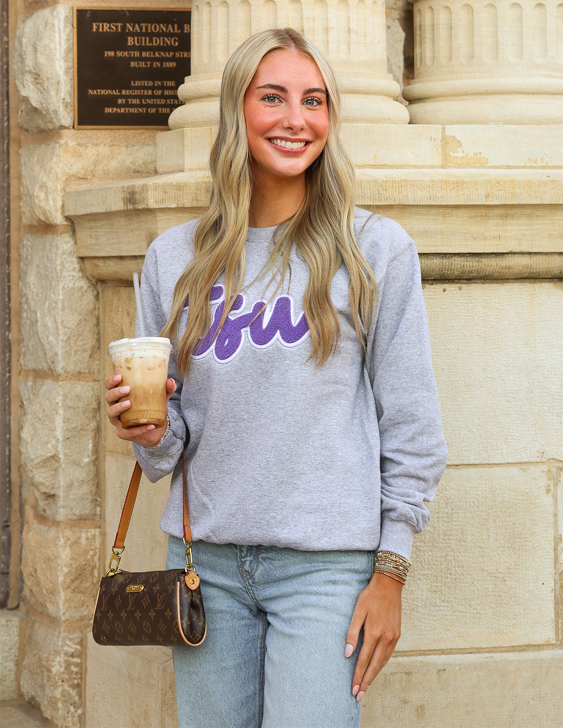 TSU Chenille Bubbly Crewneck