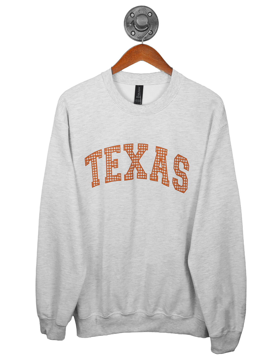 Texas Prestige Gingham Crewneck
