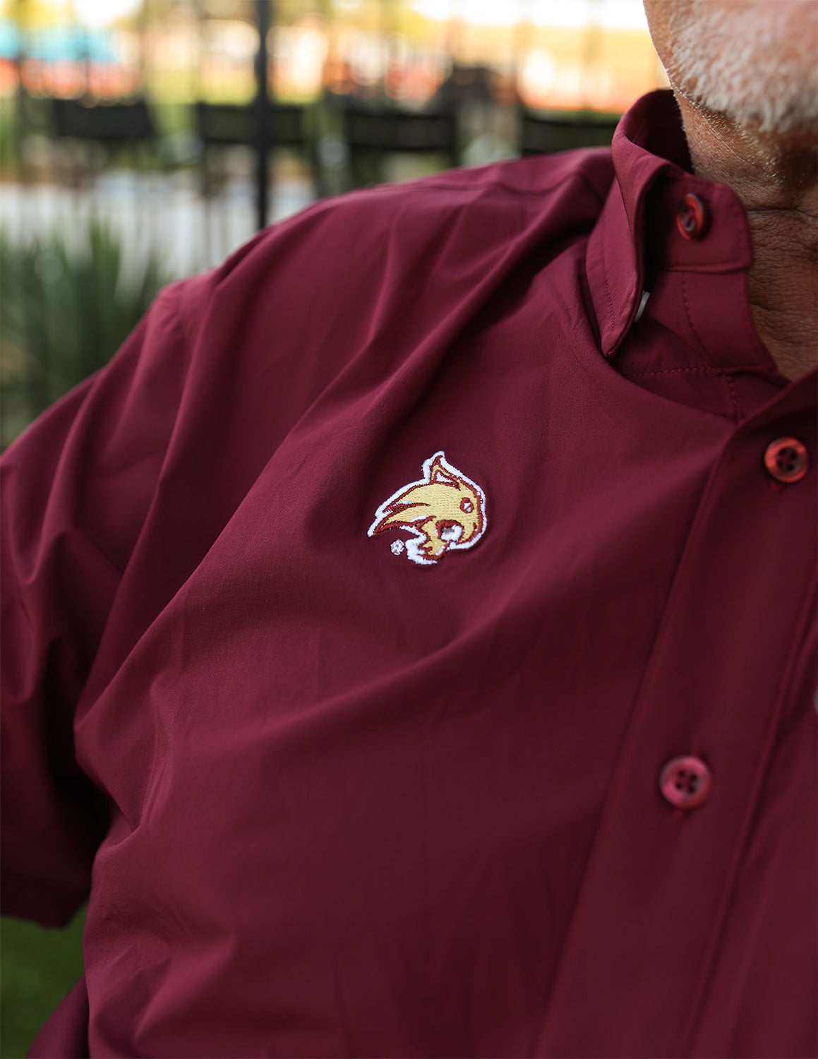 TXST G Bobcat Fishing Shirt