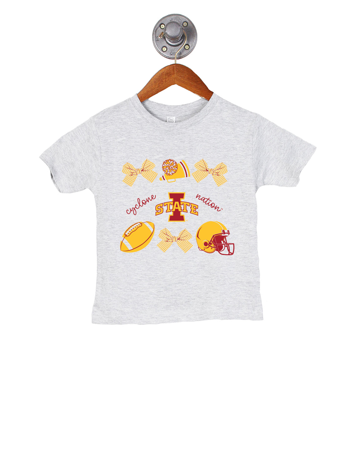 ISU Toddler Football Way to Bow Short Sleeve
