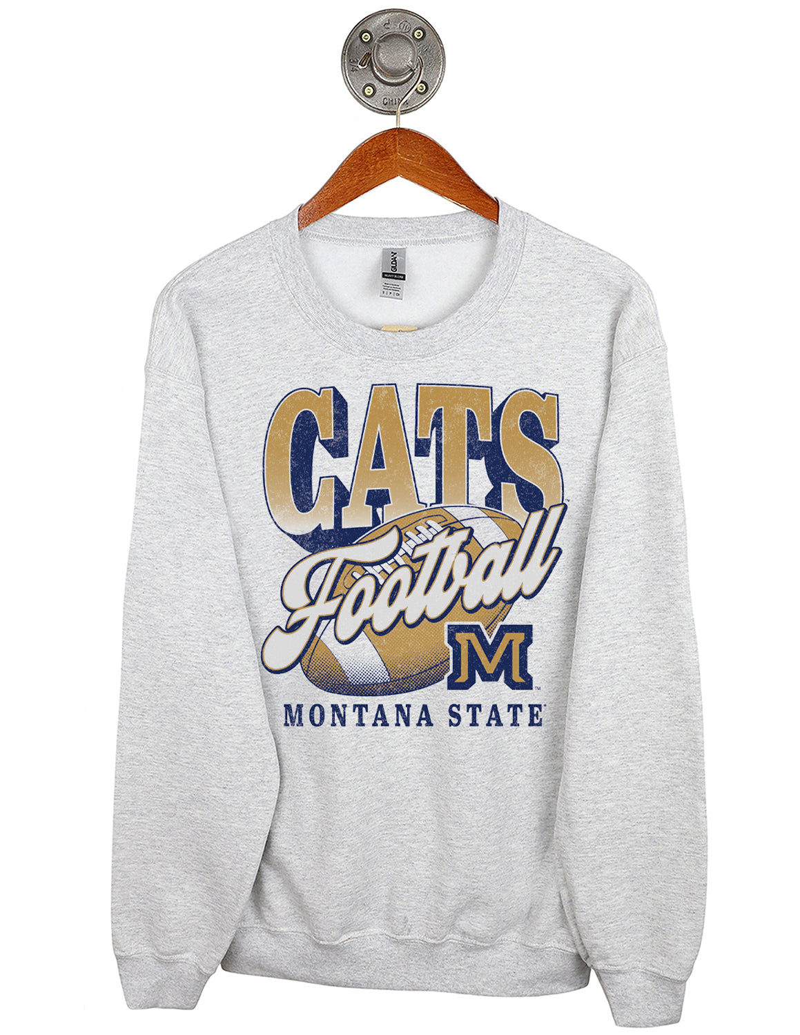 MSU Football on the Ball Crewneck