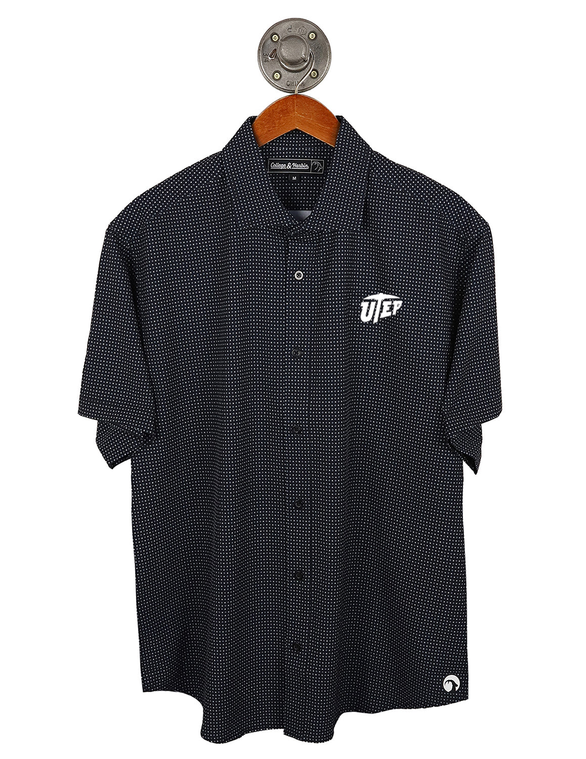 UTEP Black Burk Button Up