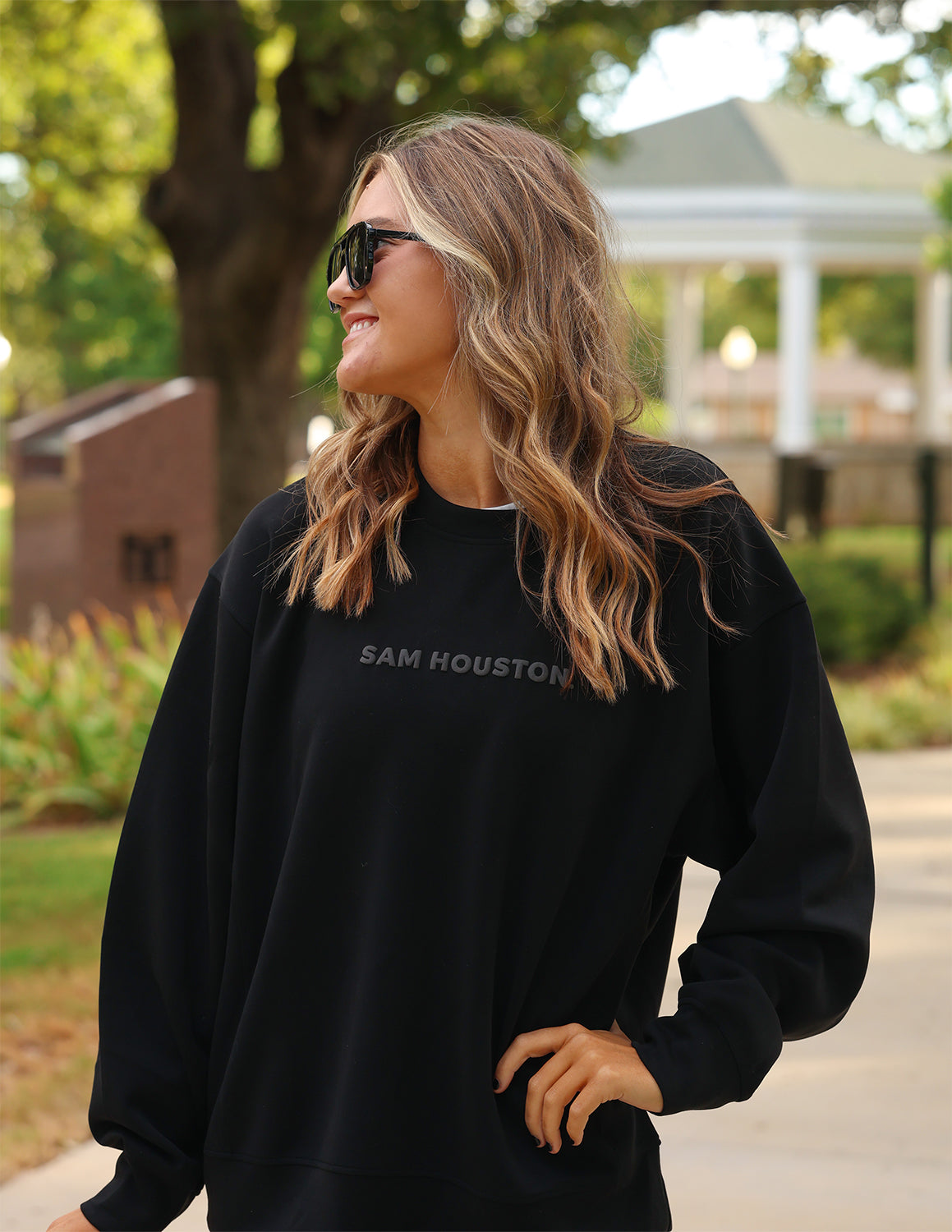 SHSU Puff Super Tiny Simple Modal Crewneck