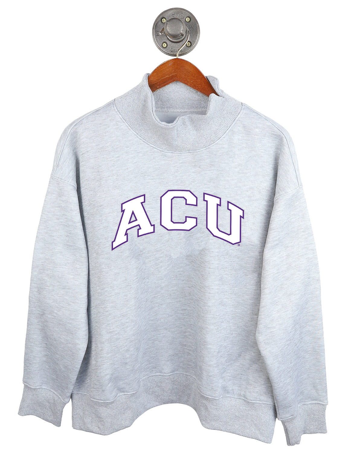 ACU Puff Outline Arch Mockneck Sweater