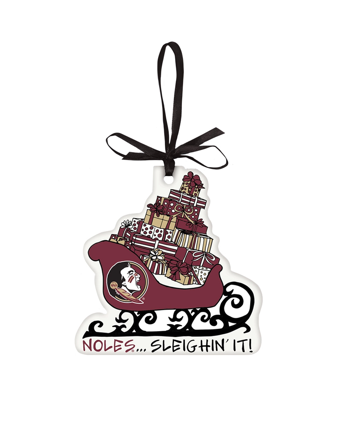 FSU Sleighin' It Ornament