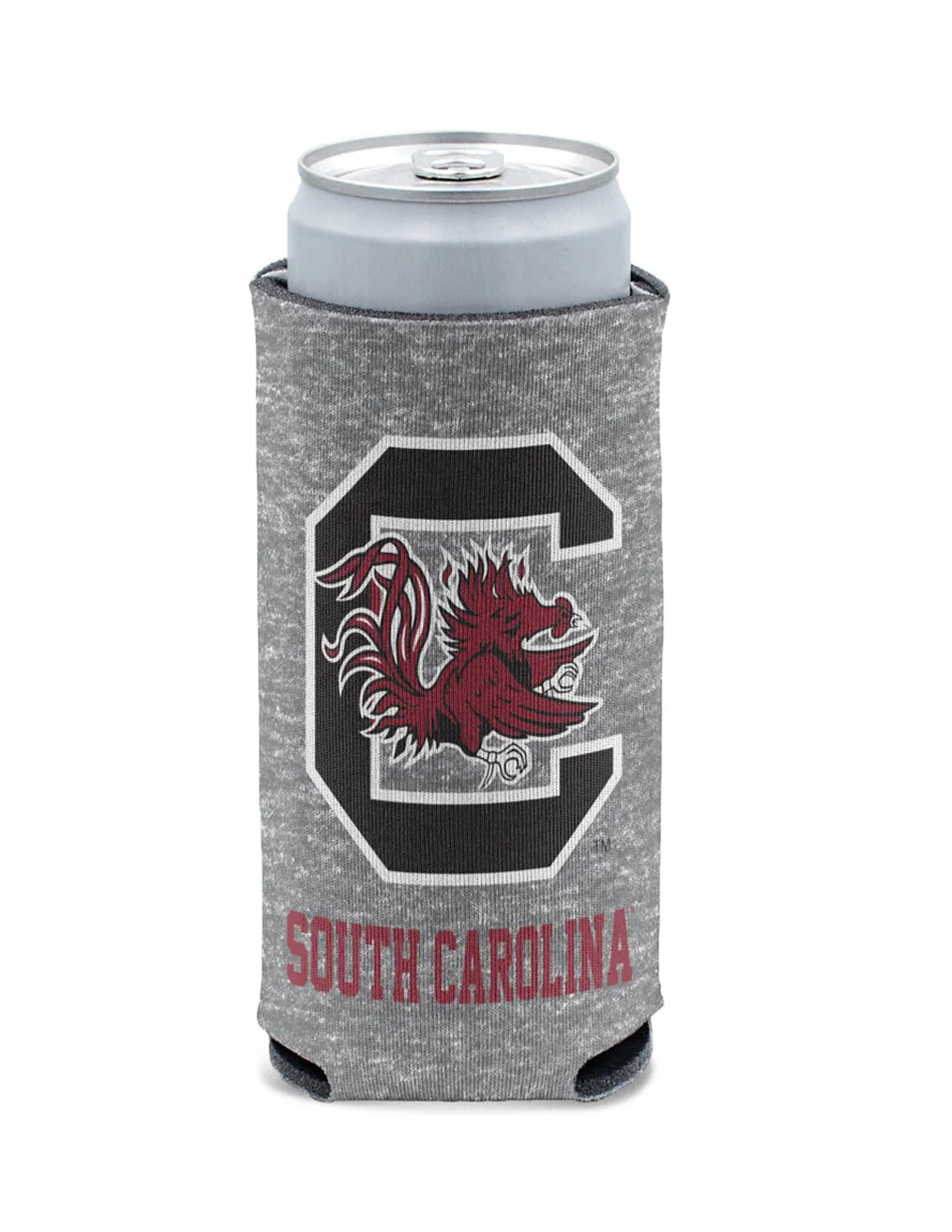 USC Heather Tall Can Cooler