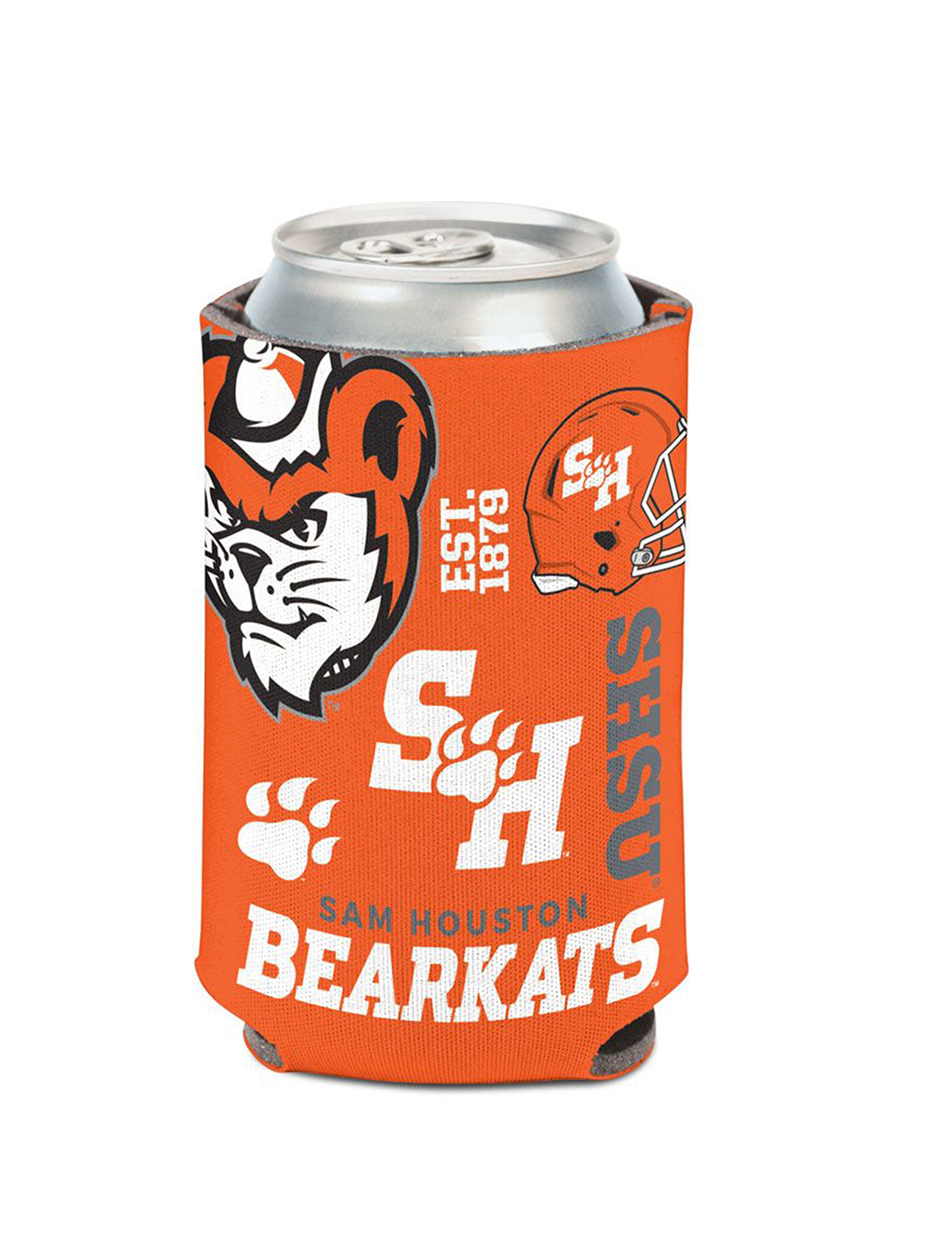 SHSU Scatterprint Can Cooler