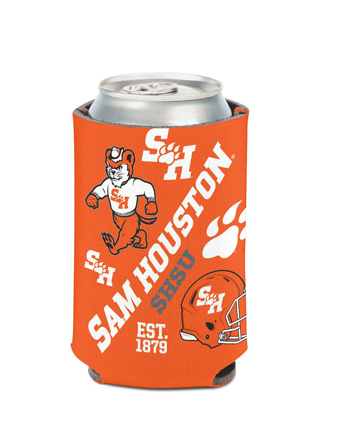 SHSU Scatterprint Can Cooler