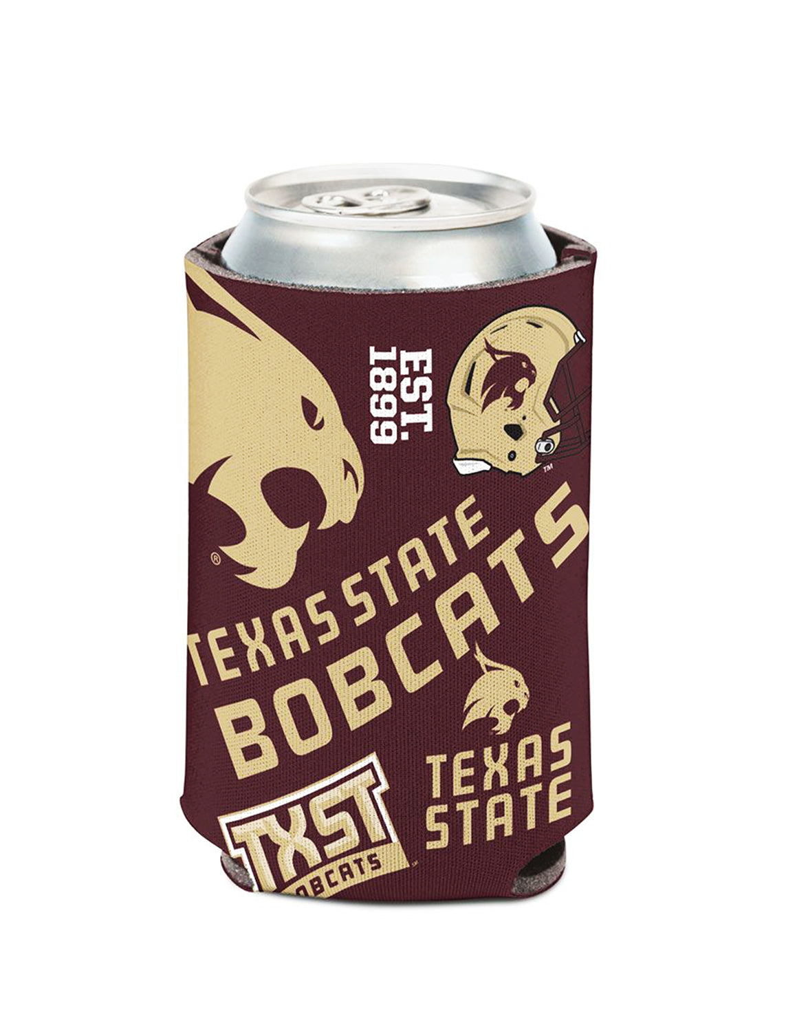 TXST Scatterprint Can Cooler