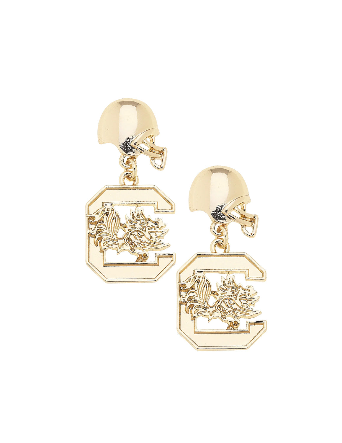 USC Logo Helmet Earrings