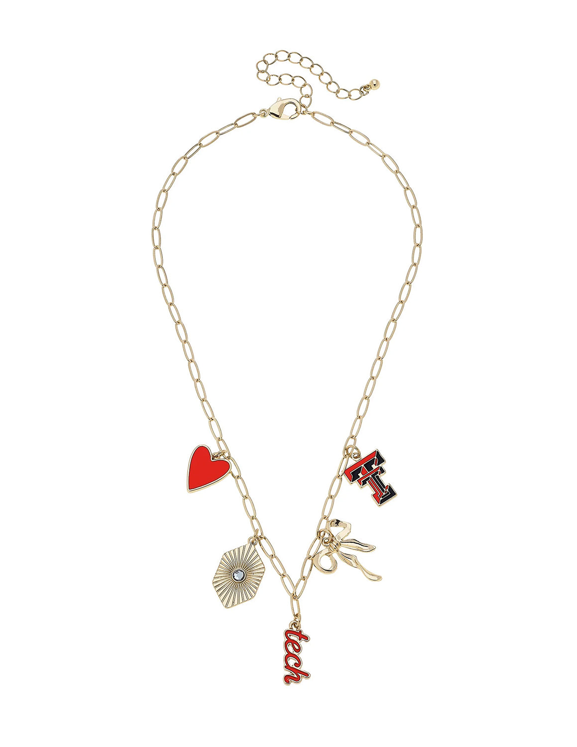 Texas Tech Paper Clip Charm Collector Necklace