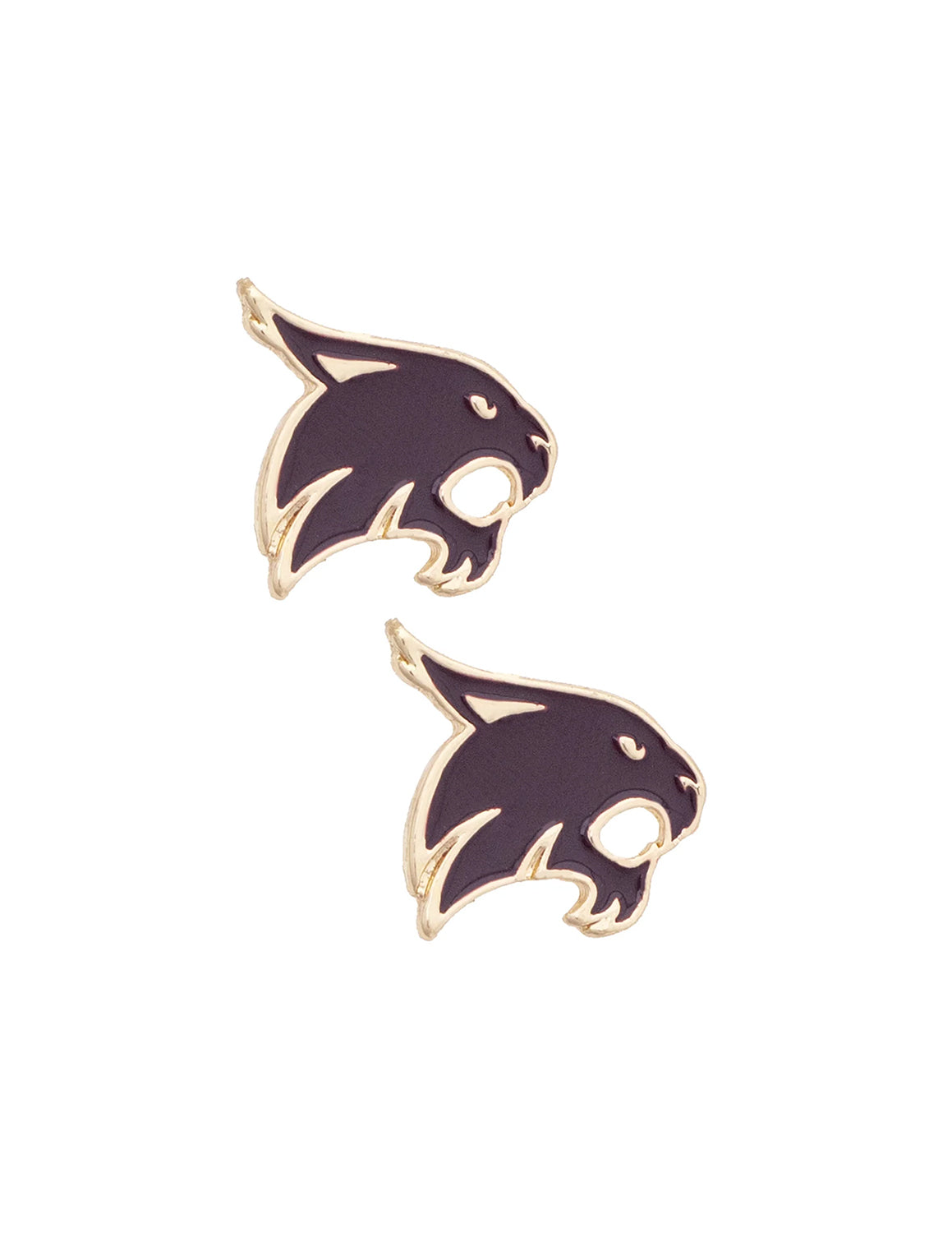 TXST Bobcats Enamel Logo Stud Earrings