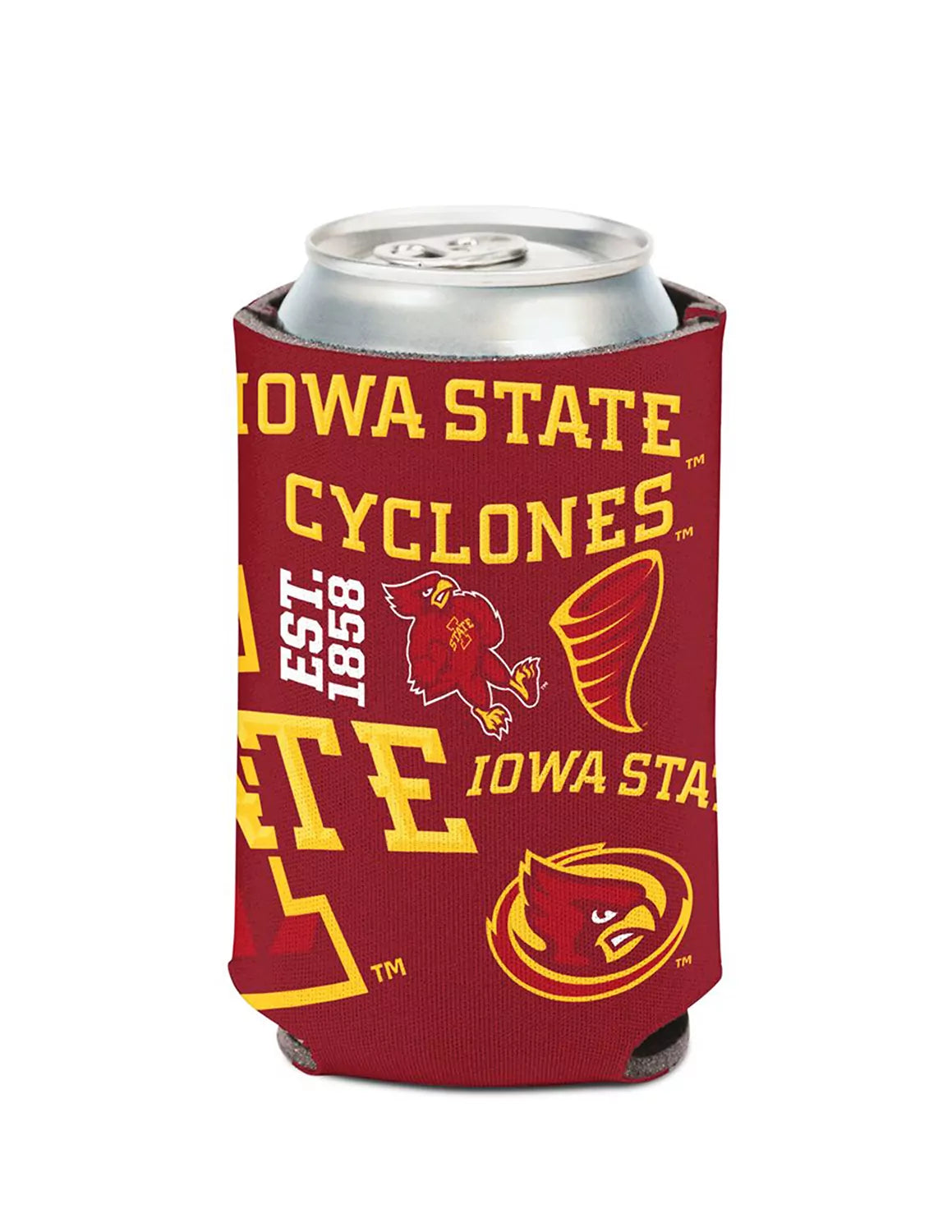 ISU Scatterprint Can Cooler