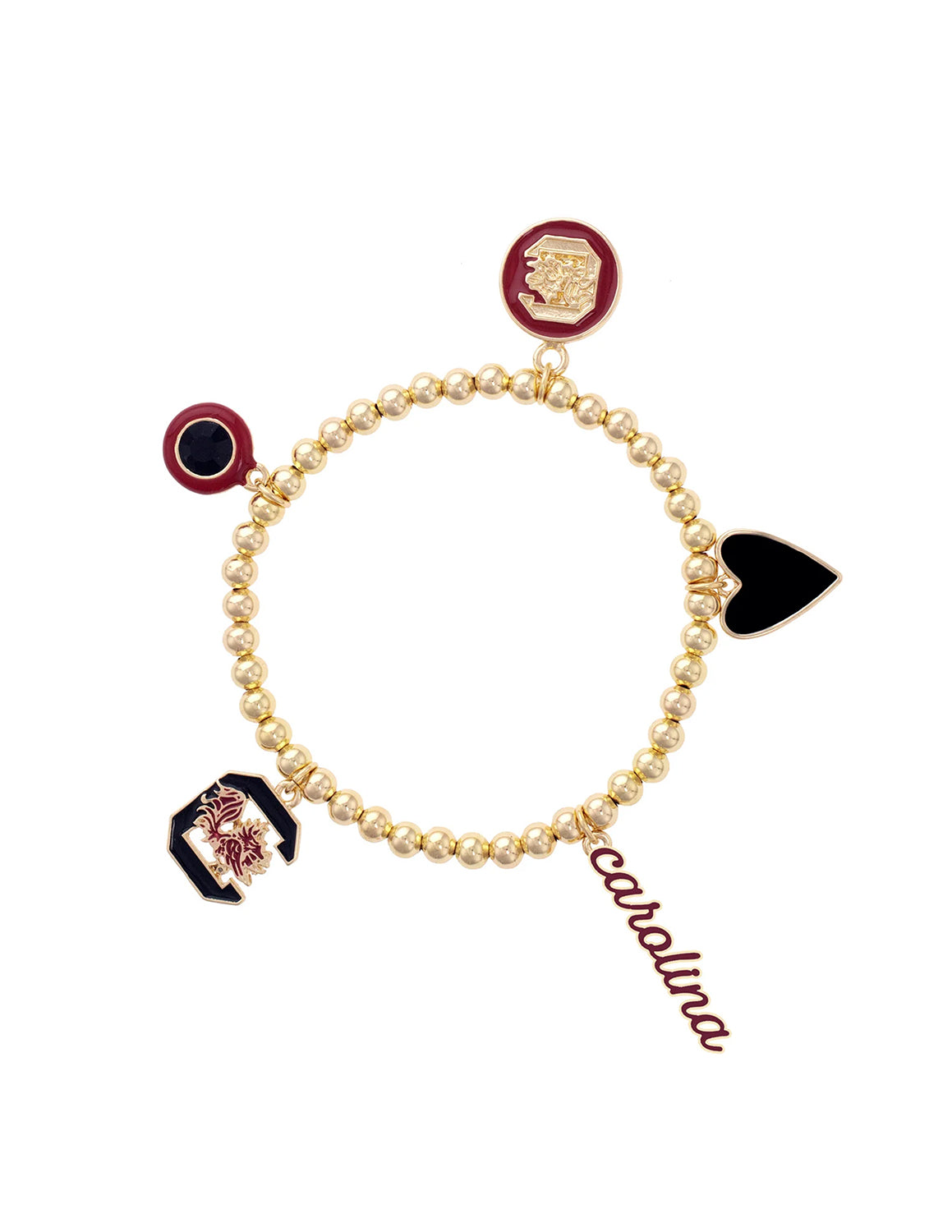 USC Gamecocks Enamel Icons Stretch Bracelet
