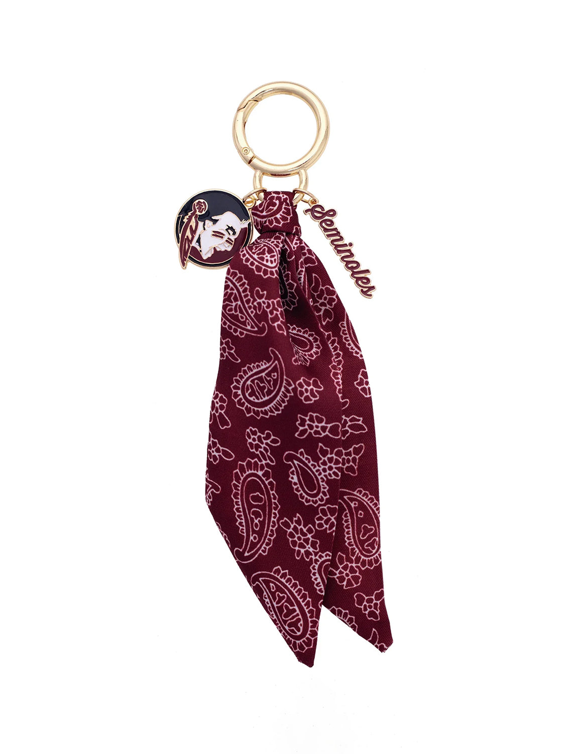 Florida State Logo Bandana Bag Charm