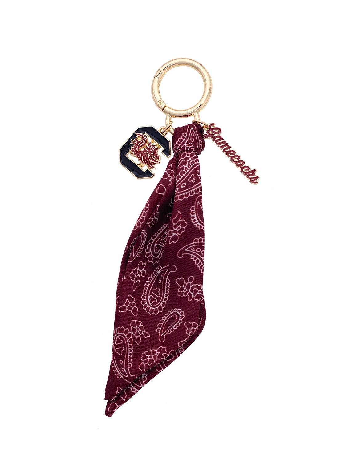 South Carolina Logo Bandana Bag Charm
