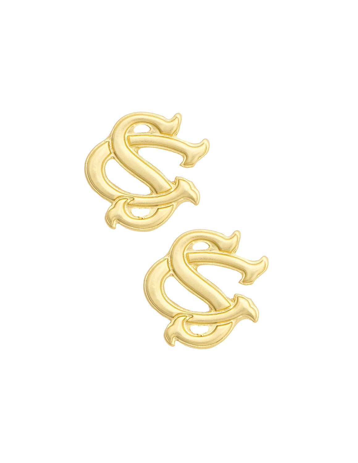 USC Gamecocks Stamped Logo Stud Earrings