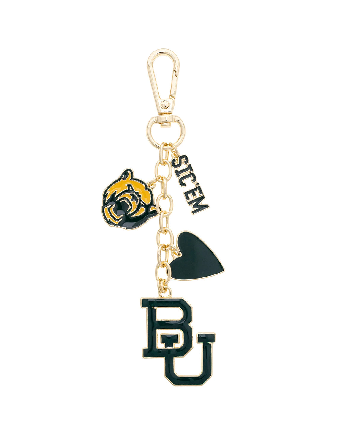 BU Heart Cluster Bag Charm