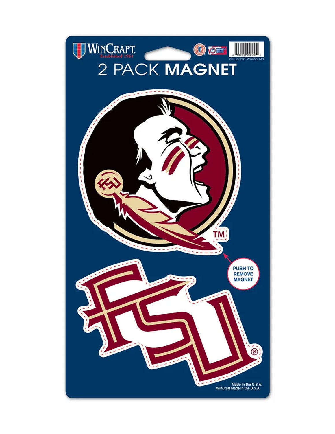 FSU Seminoles 2 Pack Magnets