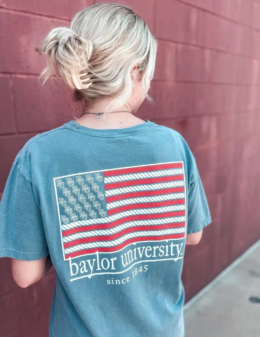 BU American Flag Short Sleeve