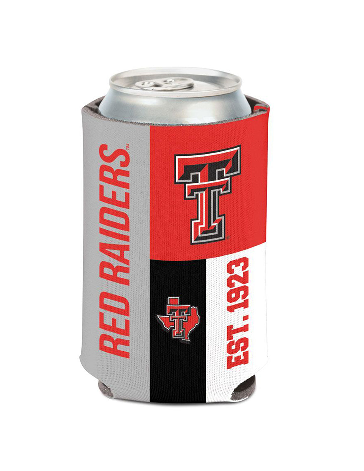 TTU Raider Color Block Can Cooler