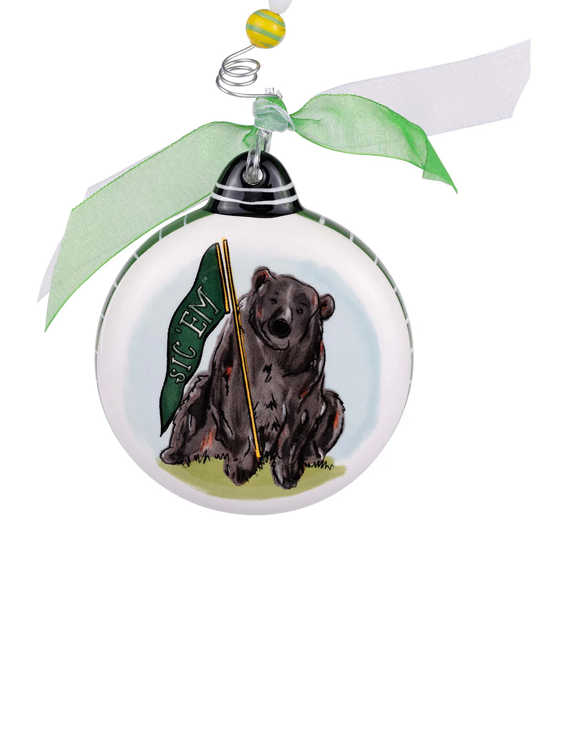 BU Baylor Mascot Puff Ornament