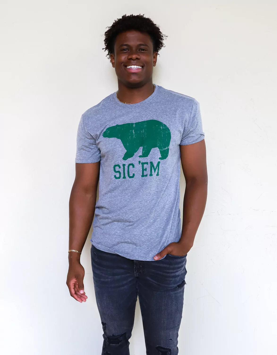 BU Sic 'Em Vintage Style Short Sleeve