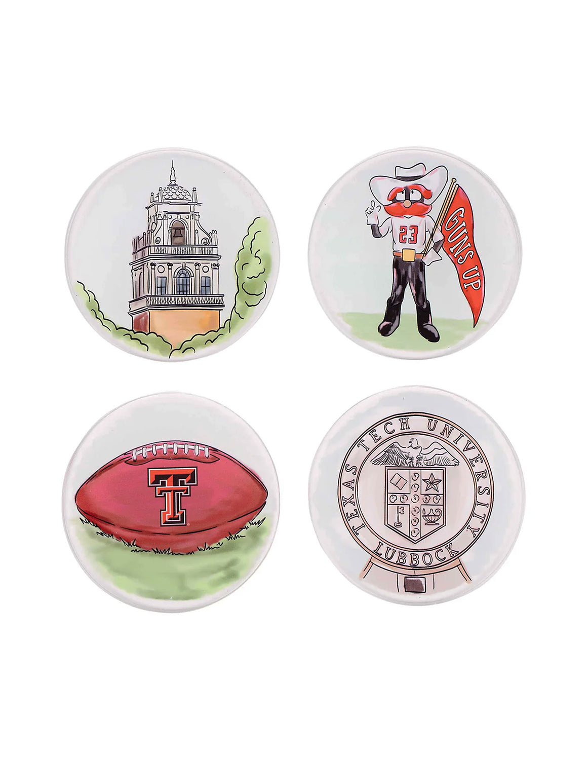 TTU Texas Tech Coaster Set