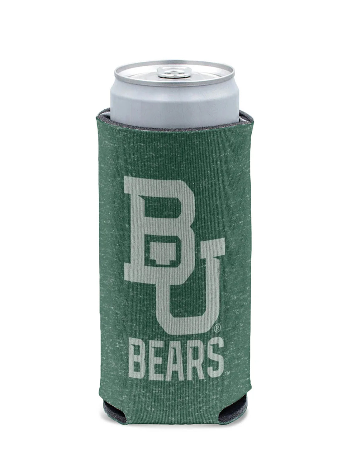 BU Heathered Tall Slim Can Cooler