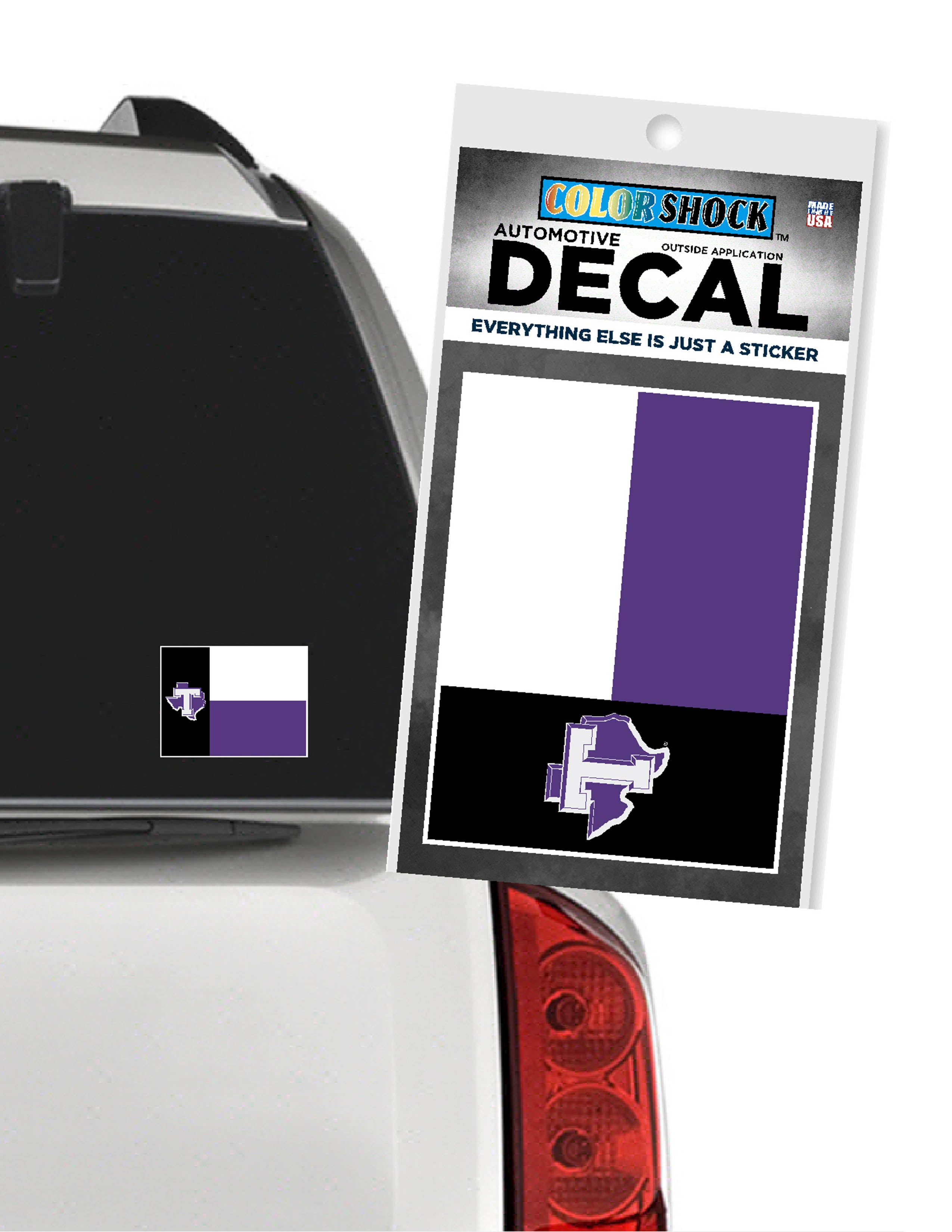 TSU Flag Car Decal
