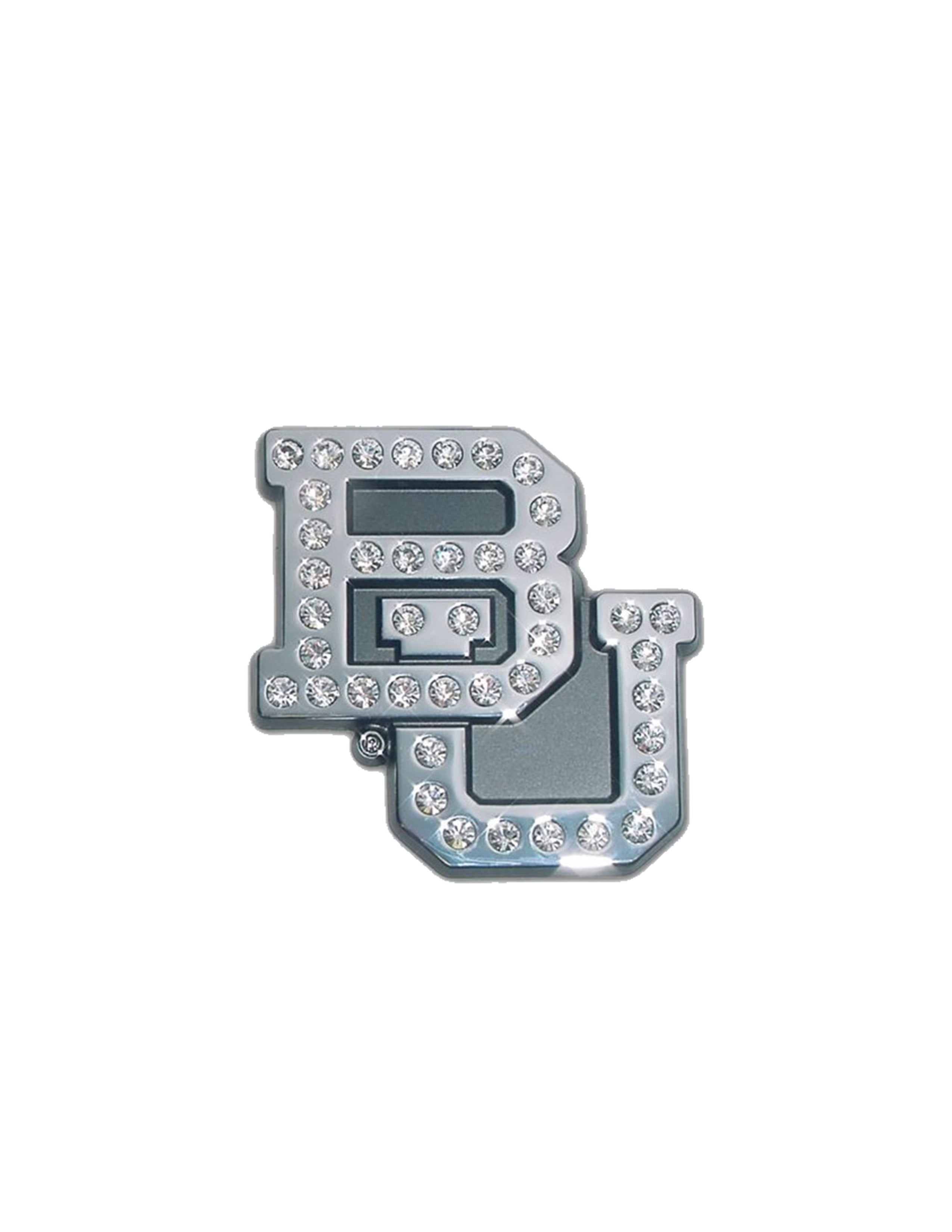 BU Crystal Chrome Car Emblem