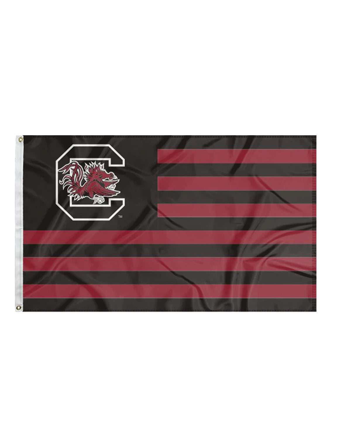 USC Garnet & Black Stripe Flag