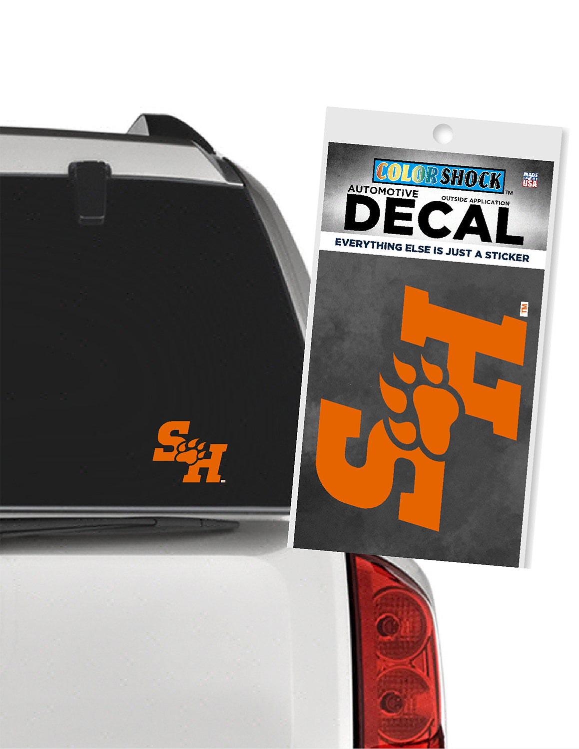 SHSU New Paw Logo Car Decal