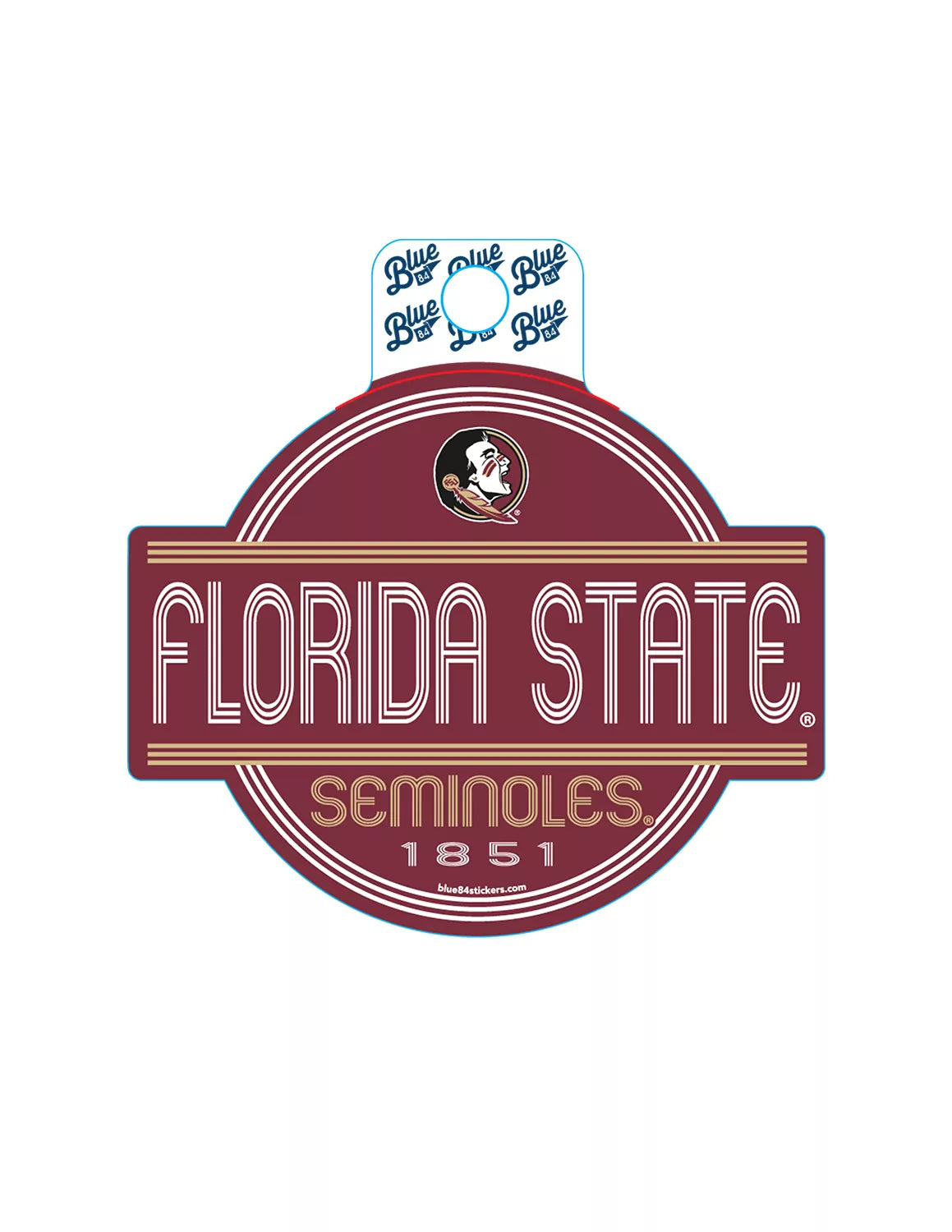 FSU Fun Stripes Sticker