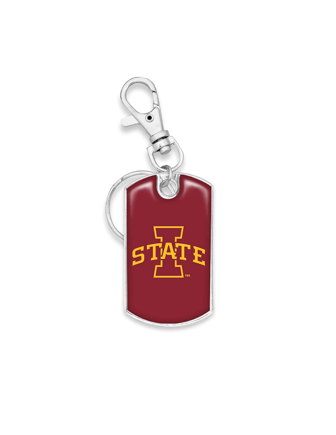 ISU Dog Tag Keychain