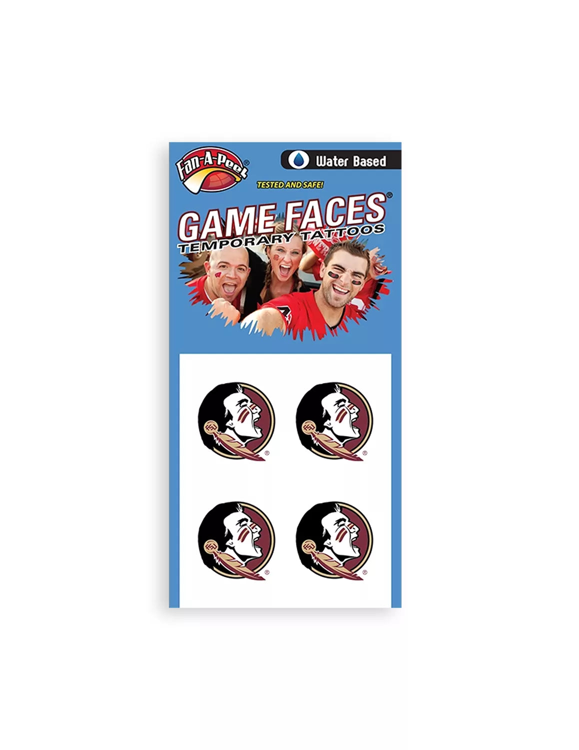FSU Seminole Face Tattoos
