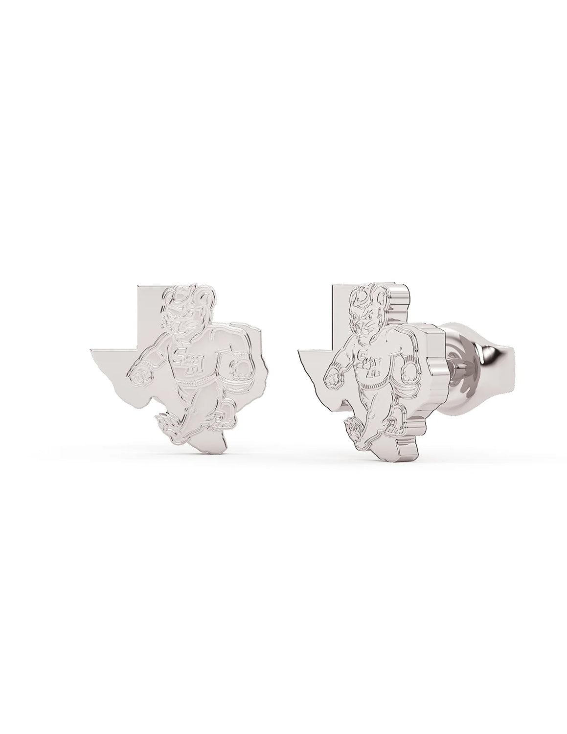 Stainless Steel Sam Houston Walking Sammy Texas Studs