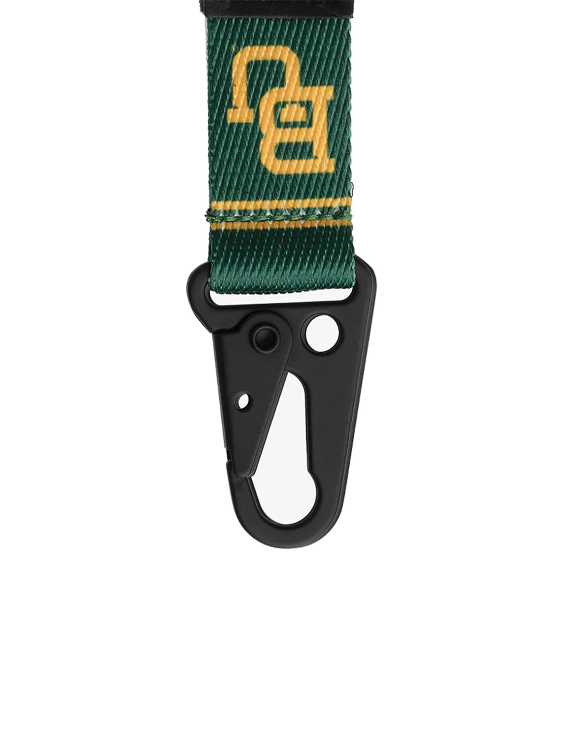 BU Baylor Green Keychain Clip