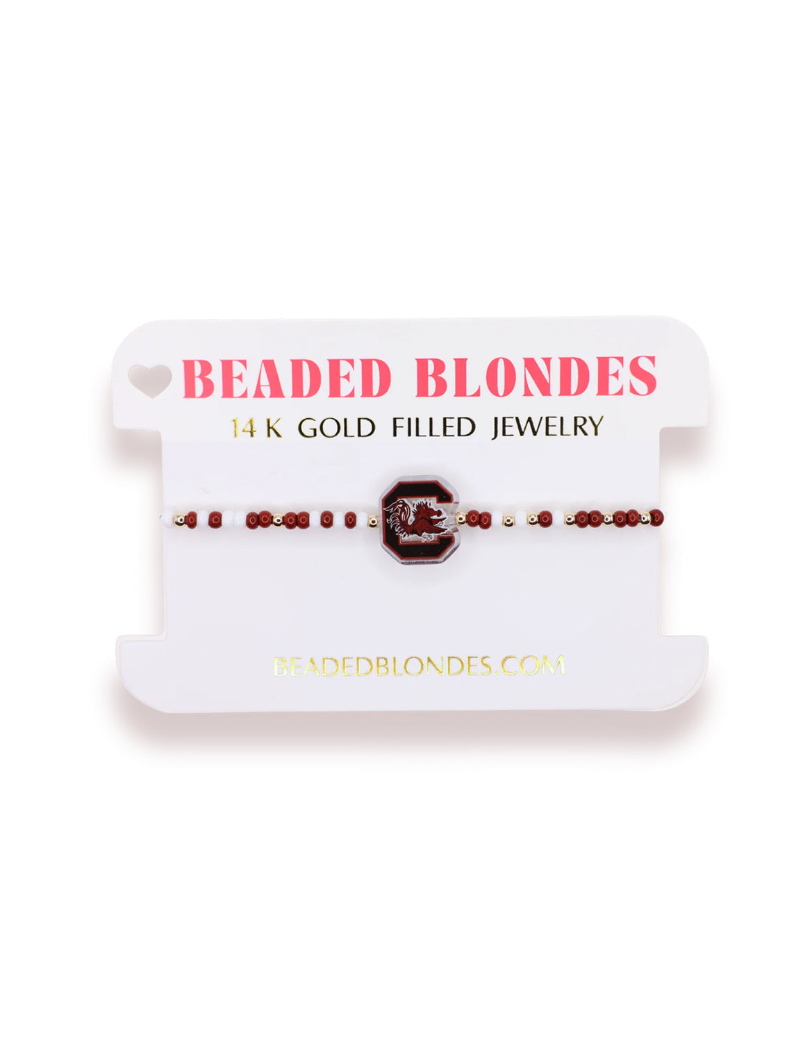 USC Logo Beaded Bracelet