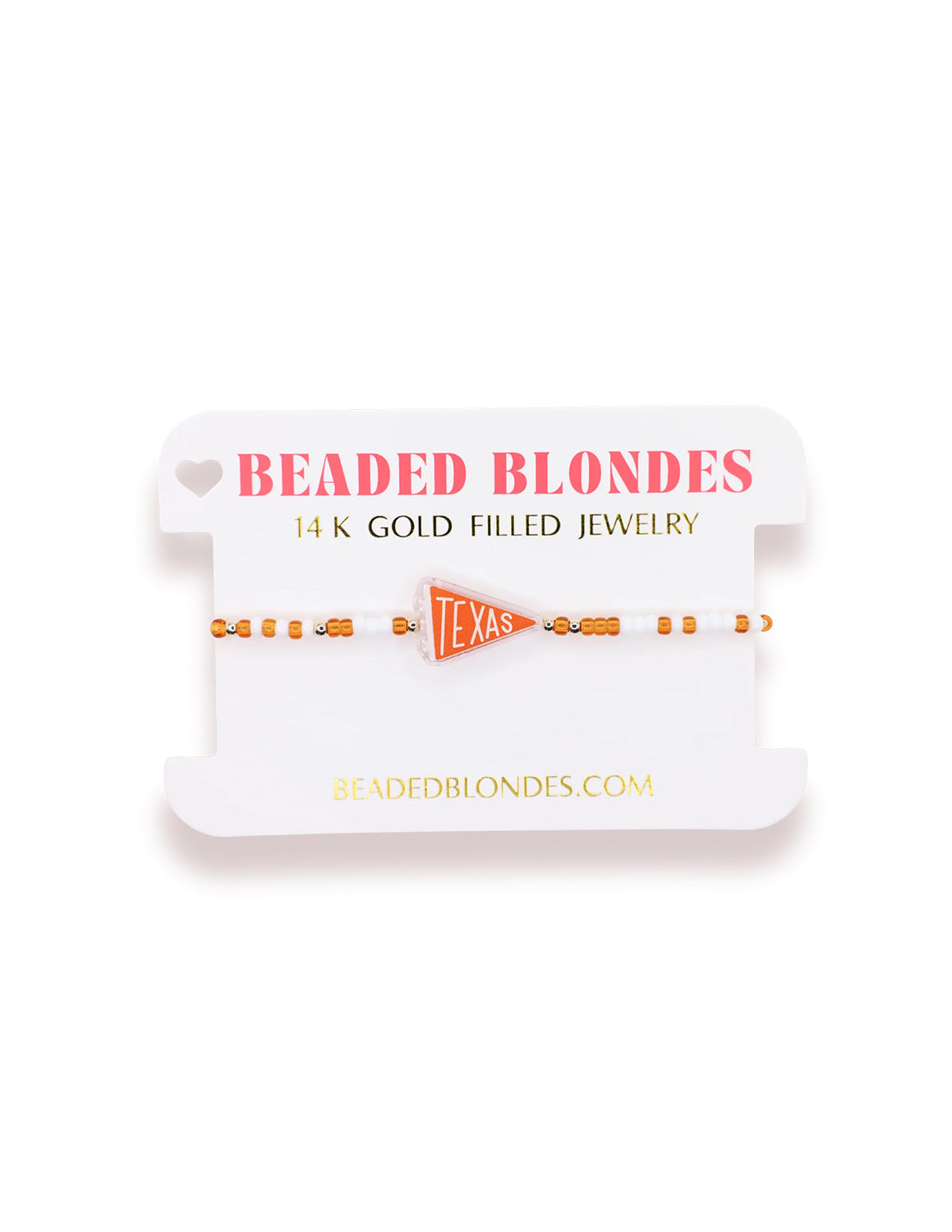 UT Flag Beaded Bracelet