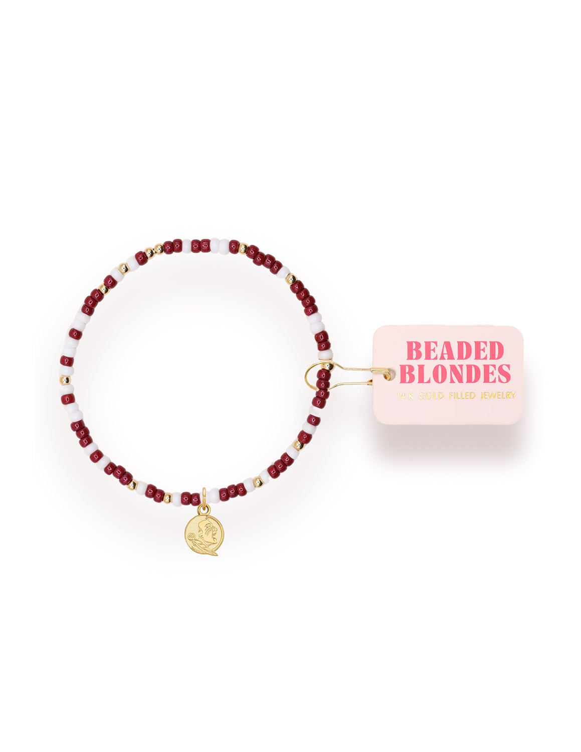 FSU Logo Beaded Bracelet