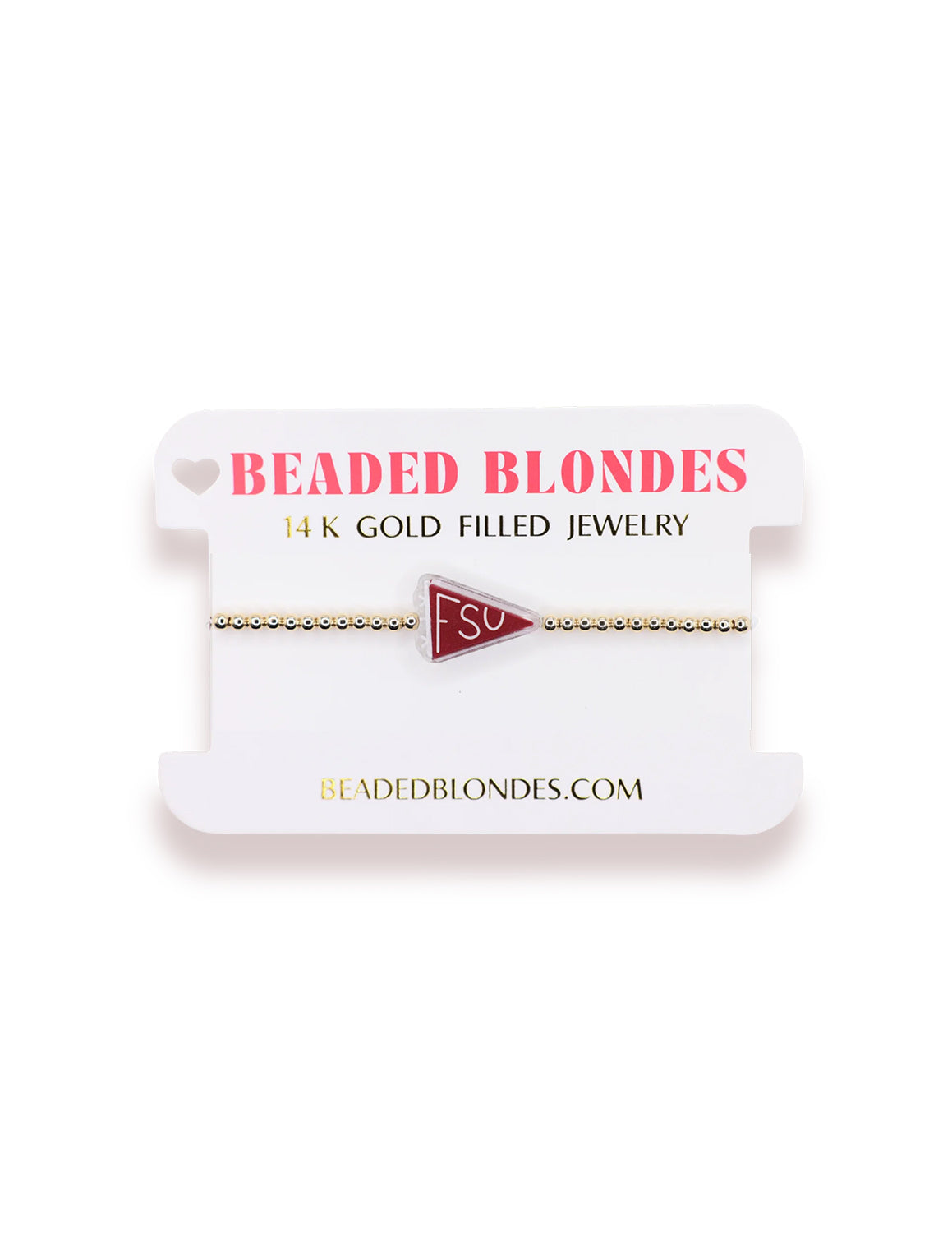 FSU Flag Beaded Bracelet