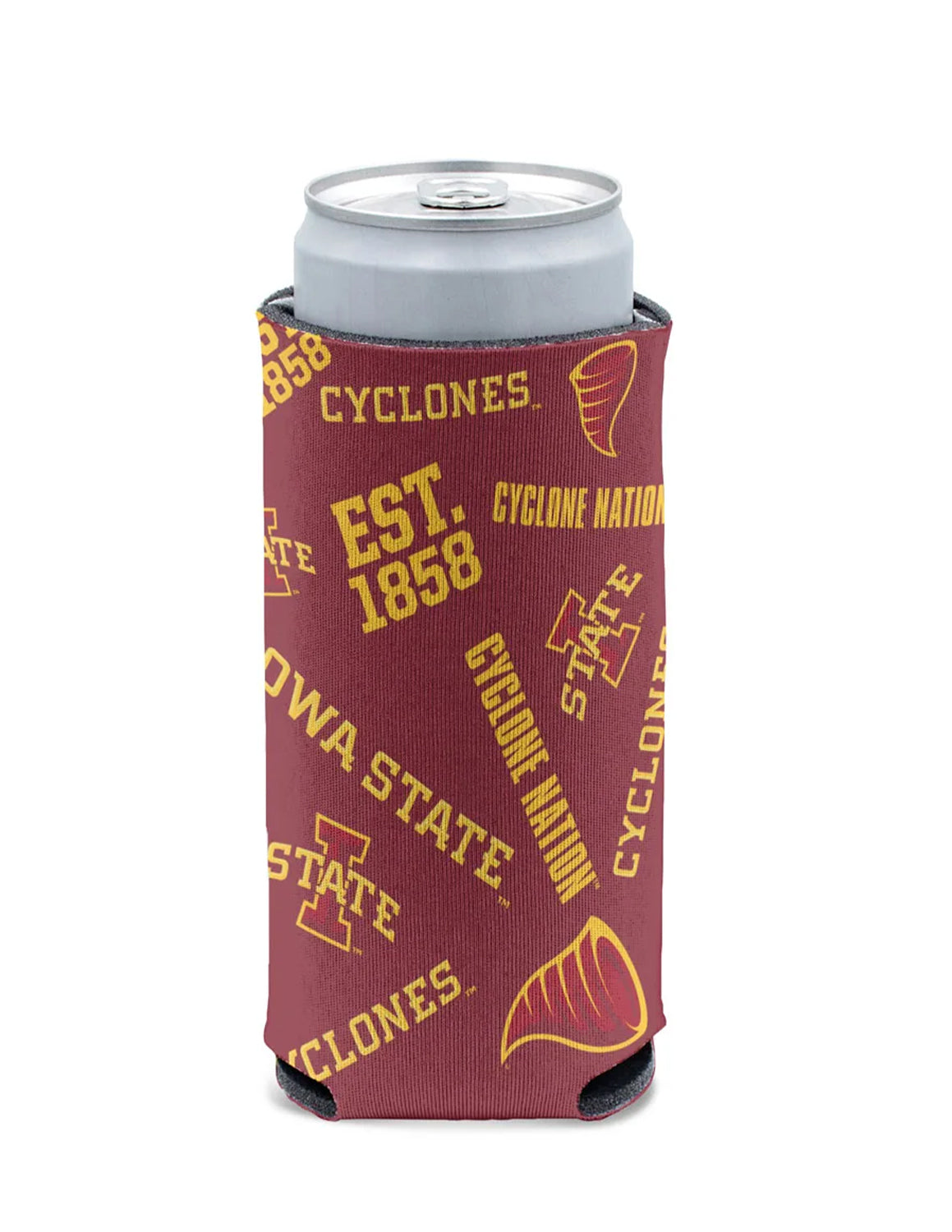ISU Scatterprint Tall Can Cooler