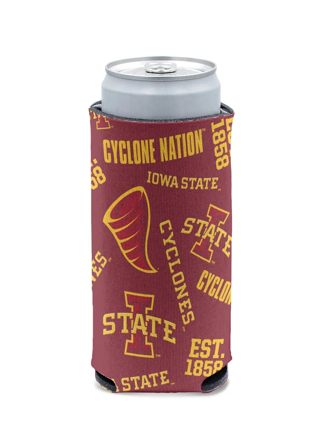 ISU Scatterprint Tall Can Cooler