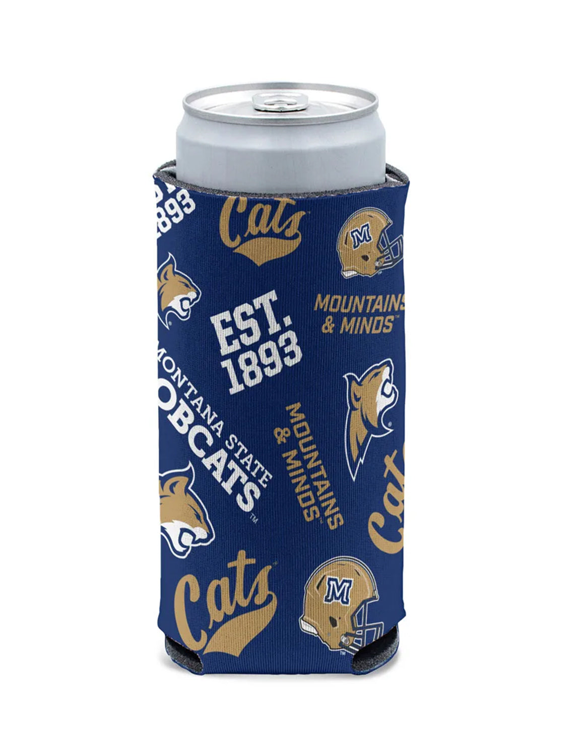 MSU Scatterprint Tall Can Cooler