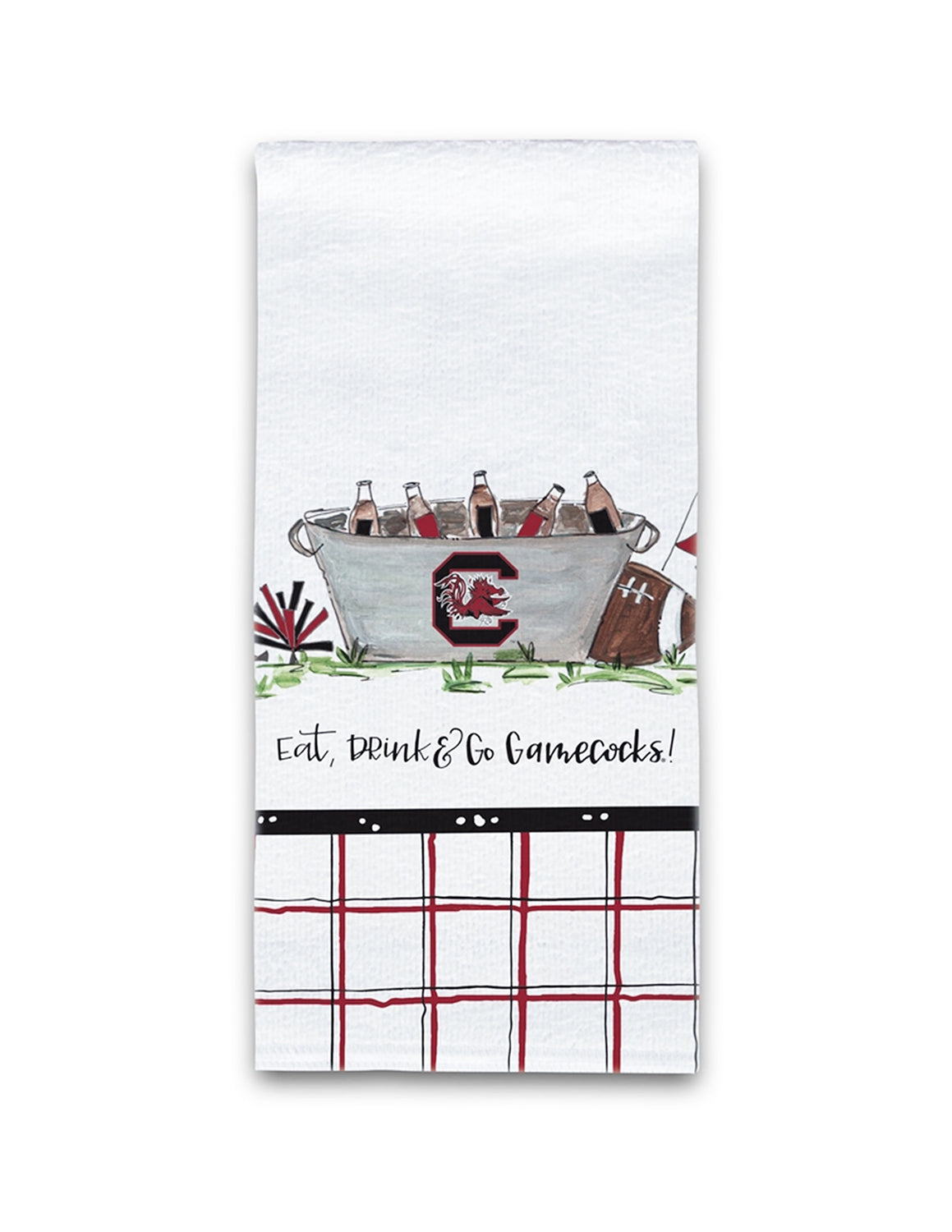 Eat, Drink & Go Gamecocks! Kitchen Towel