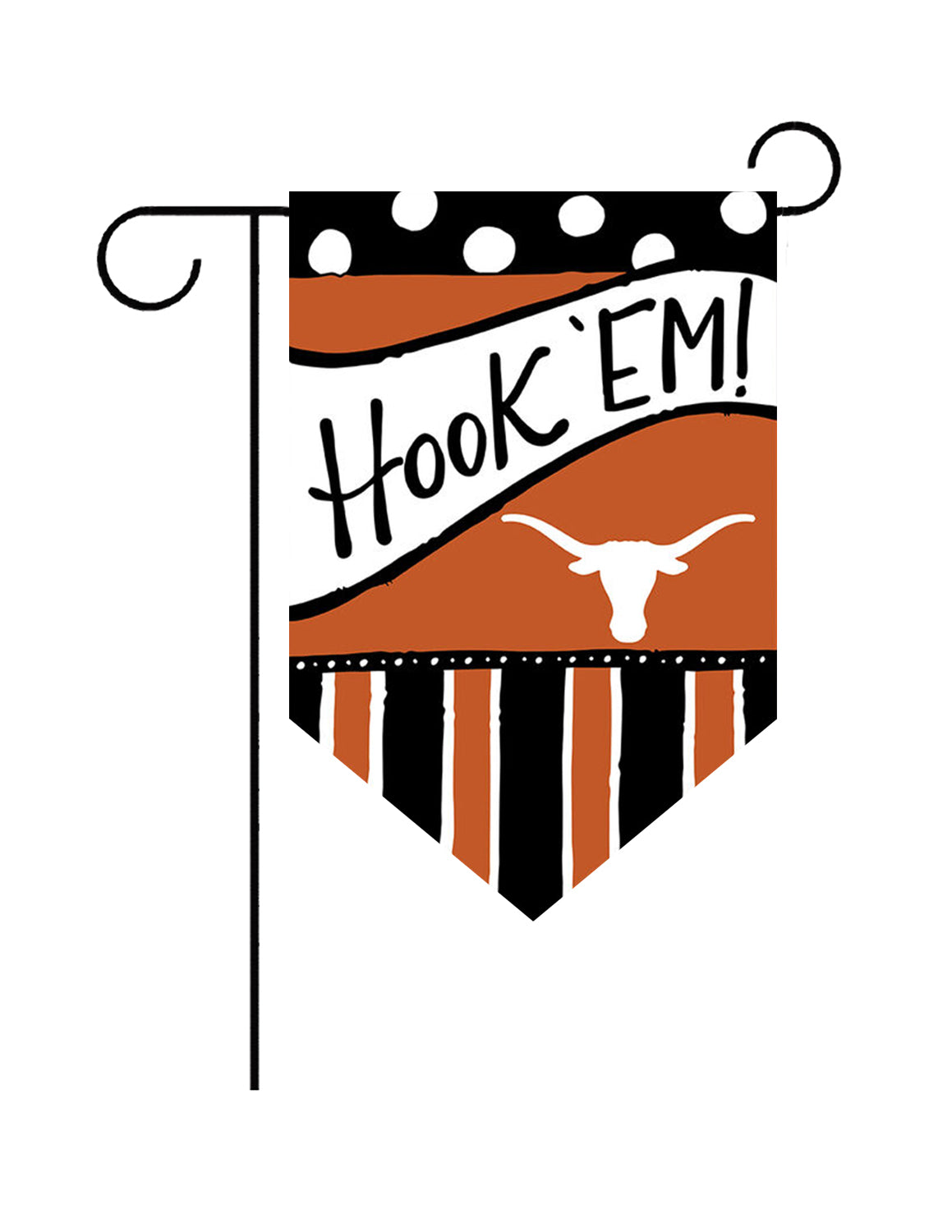 UT Hook 'Em Garden Flag