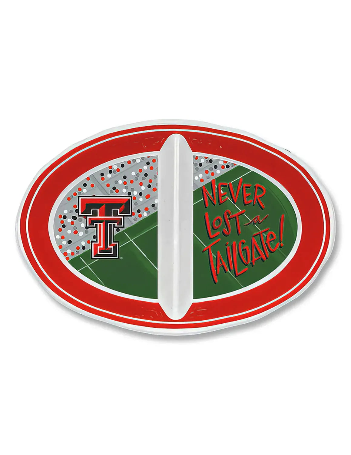 TTU Never Lost A Tailgate Melamine Serving Platter