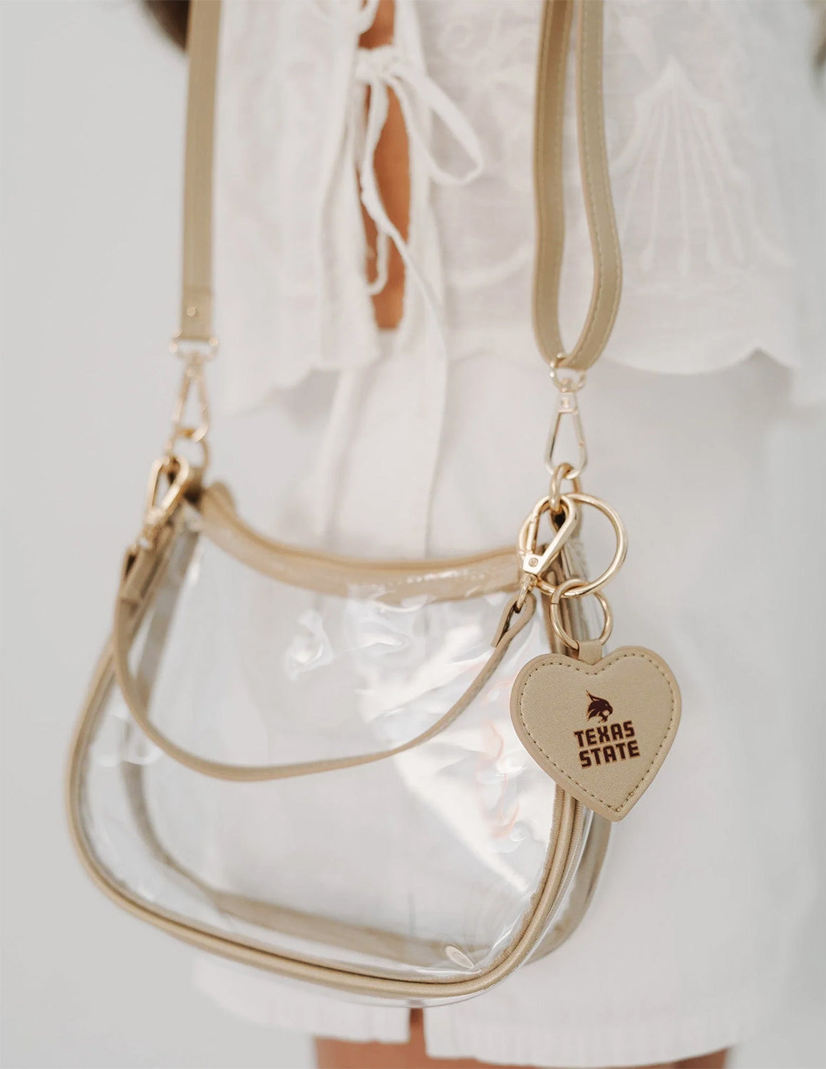 TXST Clear Clara Purse