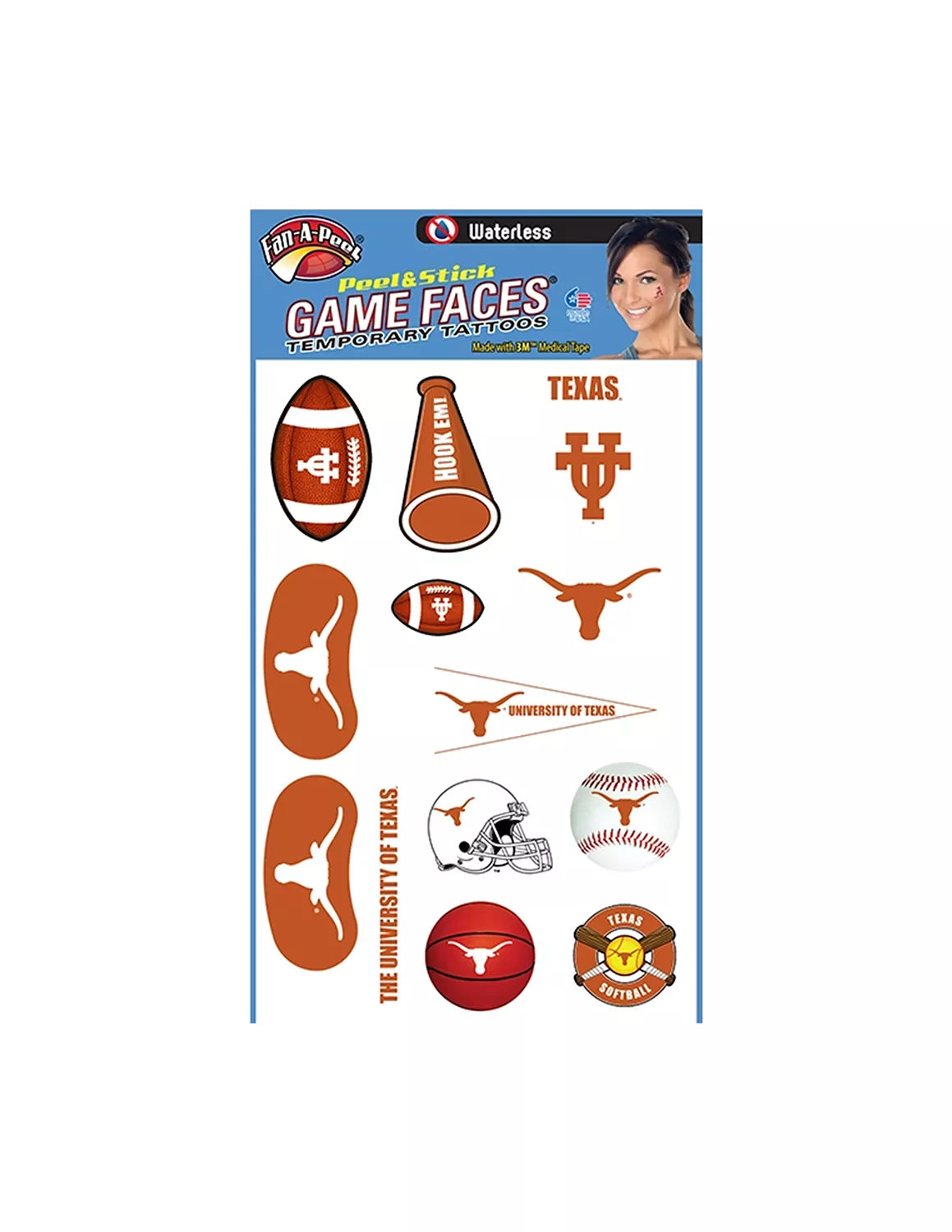 UT Assorted Peel & Stick Tattoos